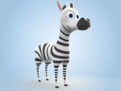 Zebra 3D model