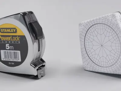 Measure tape collection Free 3D model