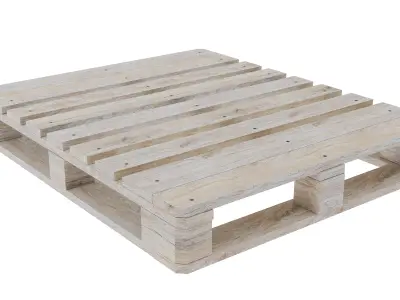 Wooden Pallet 1000mmX1200mm 3D model