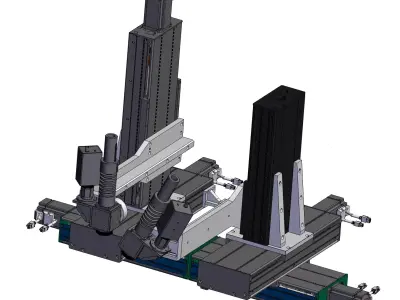 Six-axis Synchronous Welding Machine  3D model
