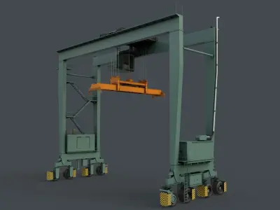 PBR Rubber Tyred Gantry Crane RTG V2 - Multi color Pack