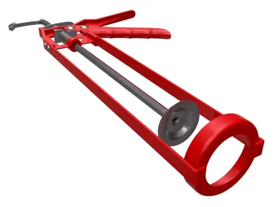 Skeleton Type Manual Caulking Gun 3D model