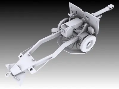 25 Pounder 3D model
