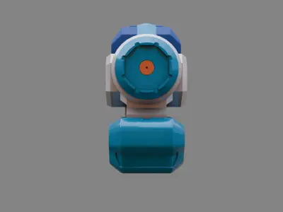 Water Gun one hand 04 Low-poly 3D model
