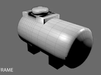 Plastic Water Tank 4 3D model