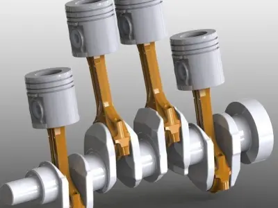 liner engine  Free 3D model