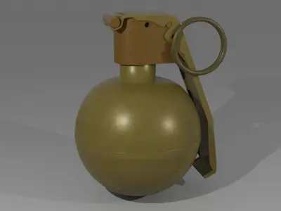 Grenade M67 history edition Low-poly 3D model