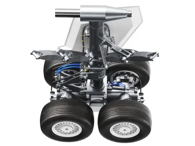 Detailed Rare Aircraft Landing Gears 3D model