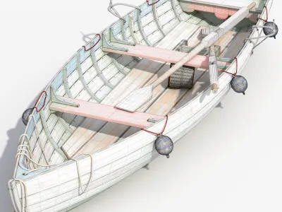 old fishing boat 3D model