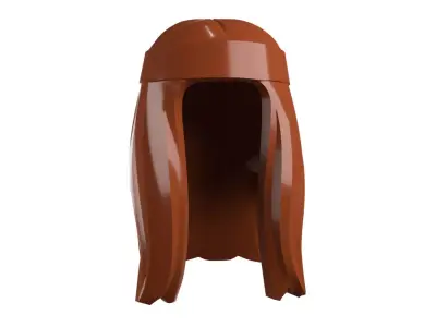 Custom3Dprint Minifigure Accessory - Minifigure Hair S2 - 018 3D print model