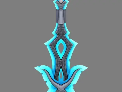 Mystic GreatSword Low-poly 3D model
