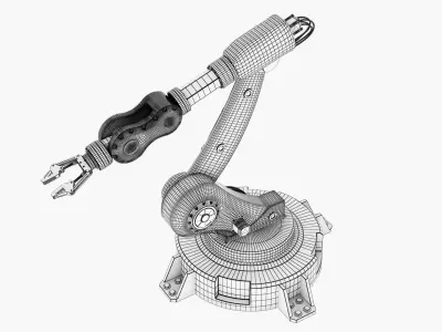 Industrial Robotic Arm 3D model order