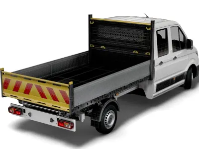 MAN TGE Double Cab Tipper 2021 3D model