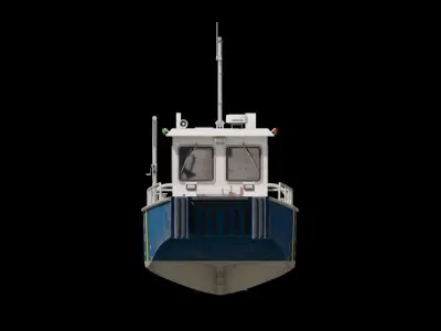 Pollution Response Vessel Low-poly 3D model