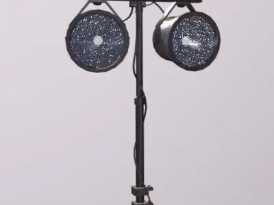 Crane Platform Light Low-poly 3D model