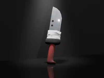 Game-ready stylized knife low-poly  Free low-poly 3D model