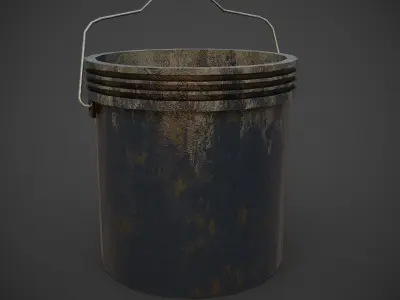 bucket Free low-poly 3D model purchase