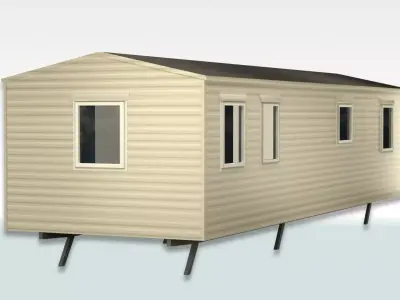 Static Caravan British ABI HORIZON Style UK Mobile Home Trailer Low-poly 3D model