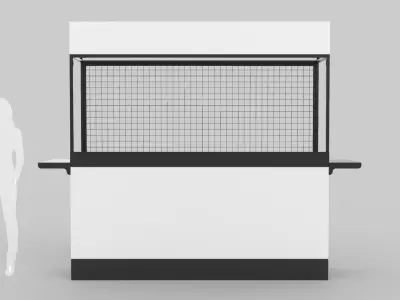 Small Kiosk 3D model purchase