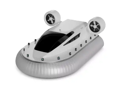 Hovercraft 3D model PBR