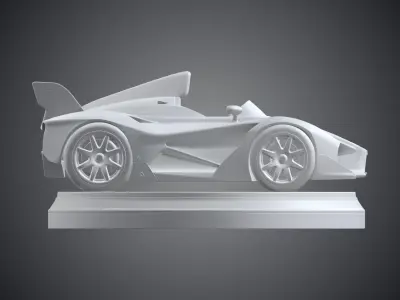 Modern Sports Car Sculpture Minimalist Desktop Decor PM-372 3D print model