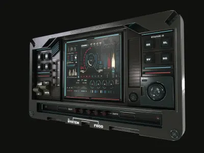 control panel 3D model 3