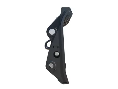 Quick Coupler for Wheel Loaders - Heavy Duty Attachment Low-poly 3D model