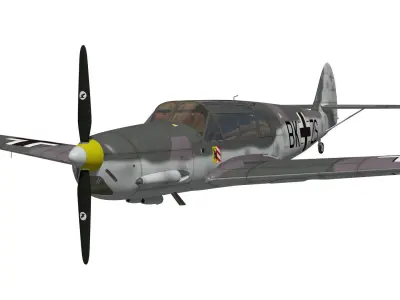 messerschmitt bf108 Taifun 3D model get