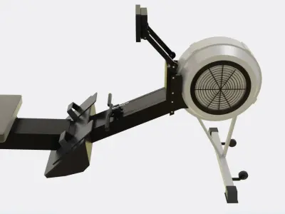 Rowing Machine - Indoor Rower - Gym Equipment Low-poly 3D model