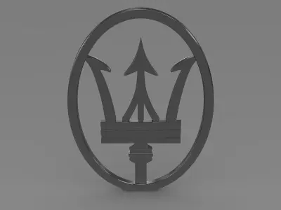 Trident Logo 3D model