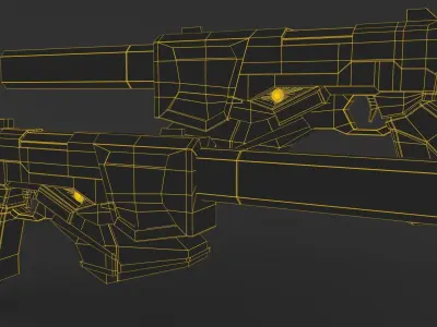 M25 Gun Free low-poly 3D model