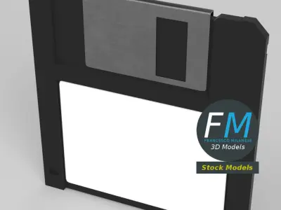 Floppy disk 3D model