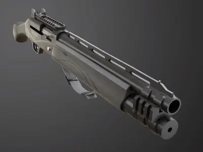 Remington V3 Tac-13  Low-poly 3D model