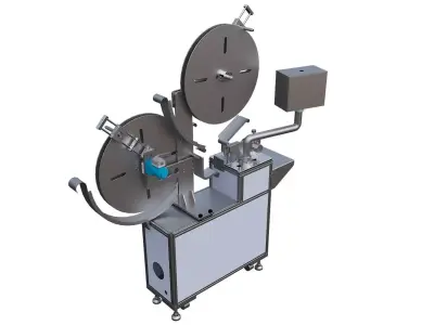 Automatic four-piece cutting machine 3D model