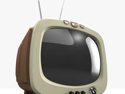 Vintage TV 3D model