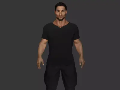 AAA REALISTIC GAME READY CHARACTER - ELITE MODERN TACTICAL MALE Low-poly 3D model