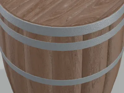 Heavy Toasted Bourbon Barrel 3D model