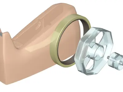 Tape Dispenser 3D model get