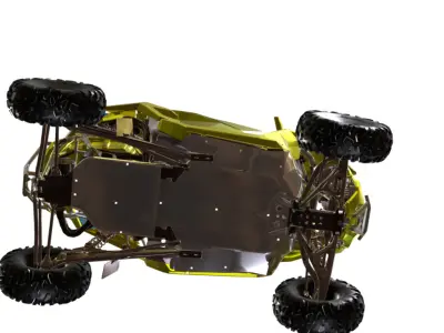 Polaris RZR 4x4  Low-poly 3D model