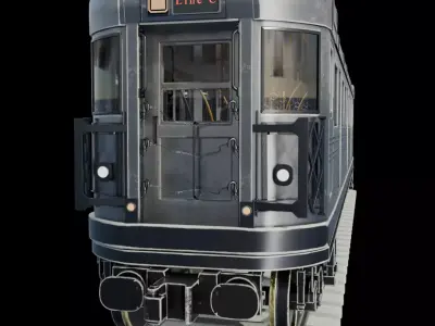 Subway train 3D model purchase