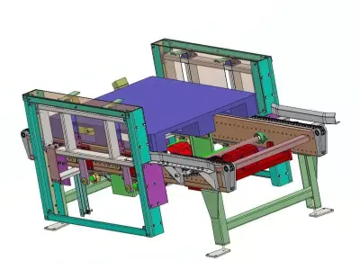 Automated Palletizer for Wood Pallet Lines 3D model