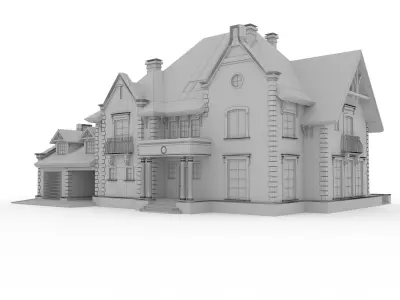 Private house 3D model 10