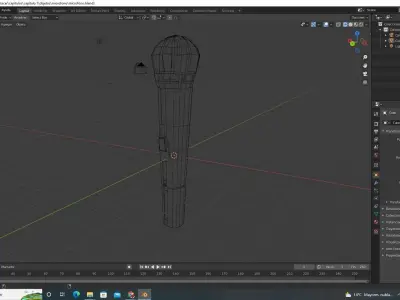 microfono microphone 3D model