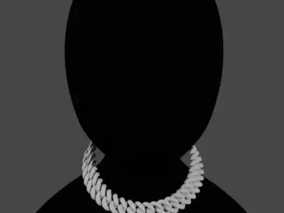 cuban chains that come to life in 3D Low-poly 3D model