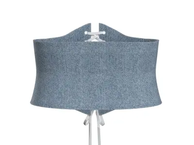 Lace-up Denim Belt 3D model