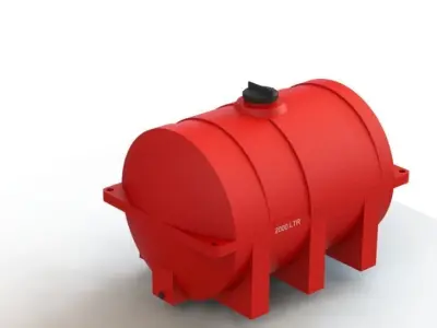  water tank 2000 LTR 3D print model - Compliant Tank  3D print model