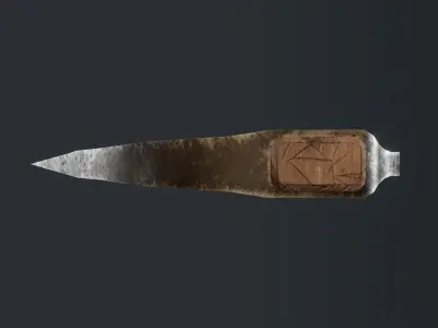 Houaz Viking Axe Low-poly 3D model