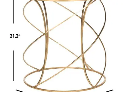 Rex Glass Frame End Table 3D model