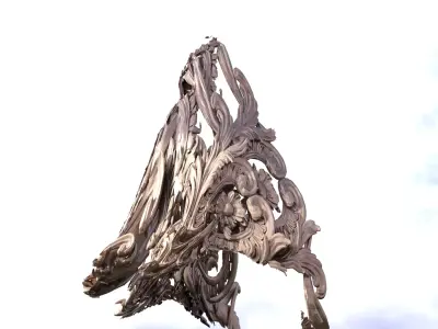 Baroque Dungeon Master ship hull front 3D model