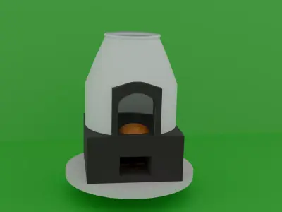 Furnace Low-poly 3D model